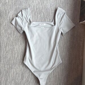 Babaton Light Gray Bodysuit